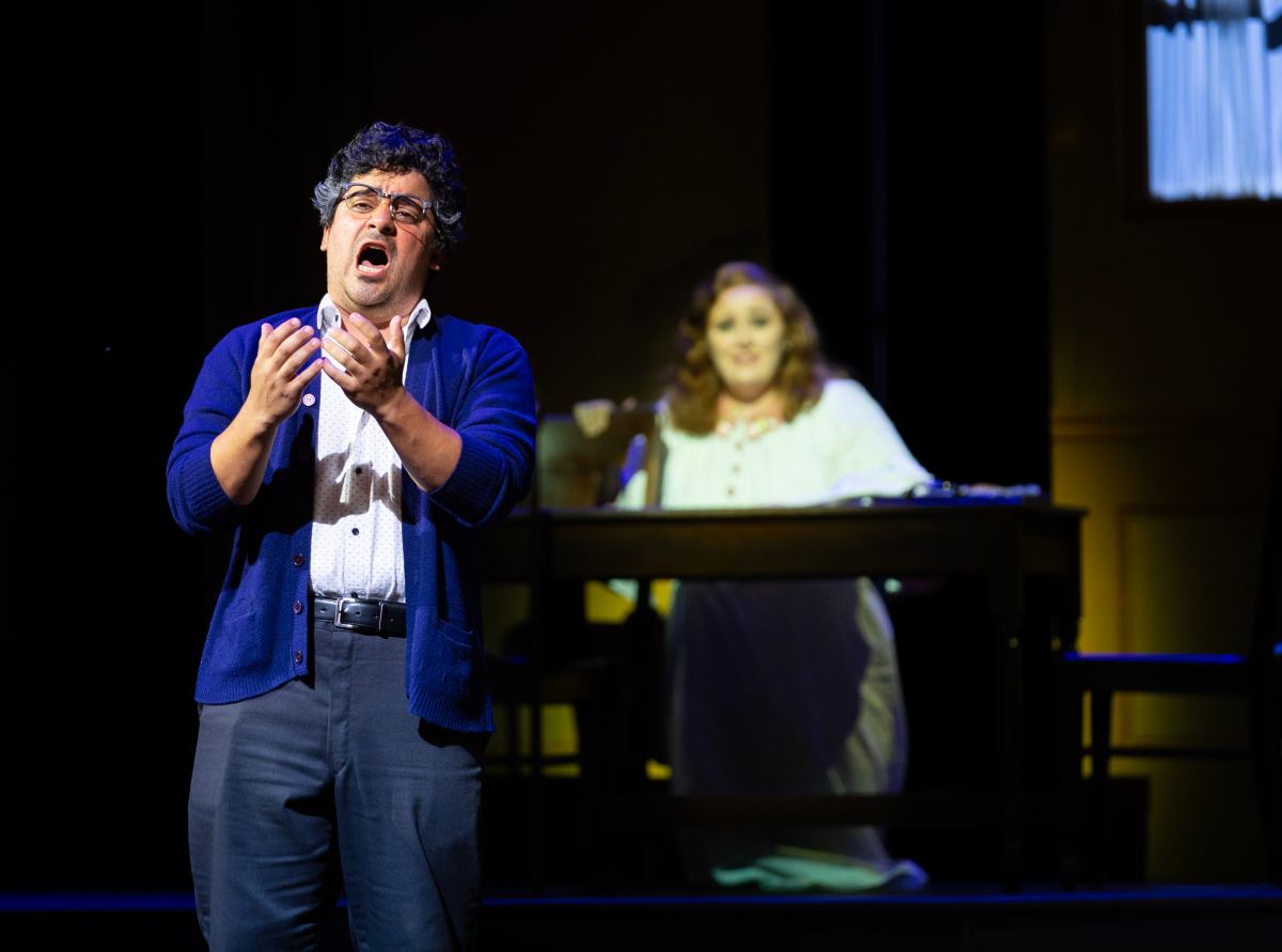Actor performing on stage